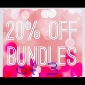 20% Bundles of 3!🎉